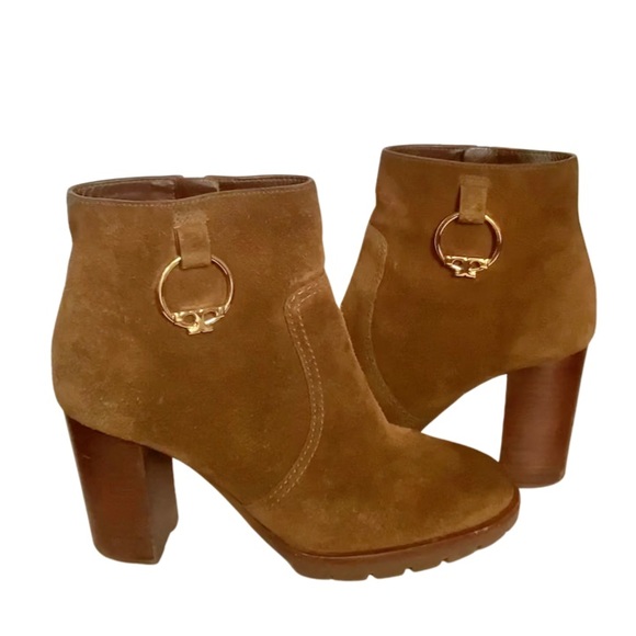 Tory Burch Sofia Suede Lug Sole Bootie - Picture 4 of 11